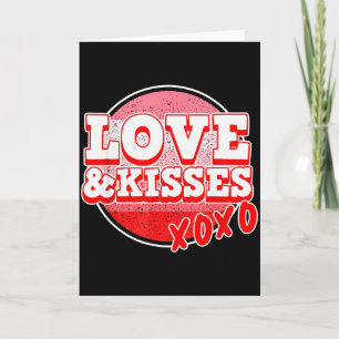 Love & Kisses - Valentinstag Karte