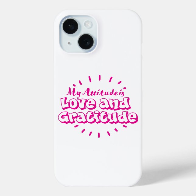 Love and gratitude cell phone case (Rückseite)
