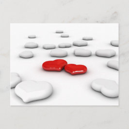 Love and Many Hearts Postkarte