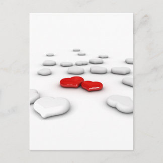 Love and Many Hearts Postkarte