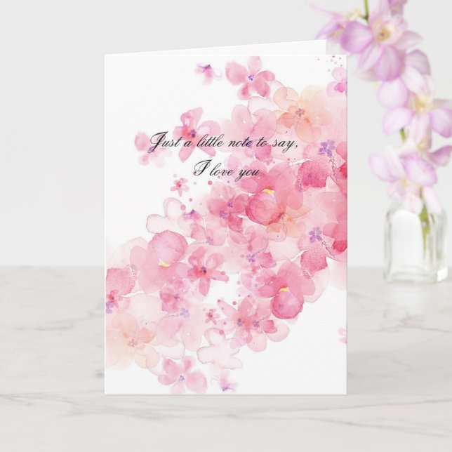 Love and Support Card Karte (Orchidee)