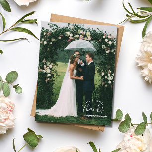 Love and Thanks Photo Mariage Cartes postales Merc