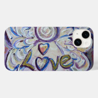 Love Angel Word Art coque iphone personnalisé