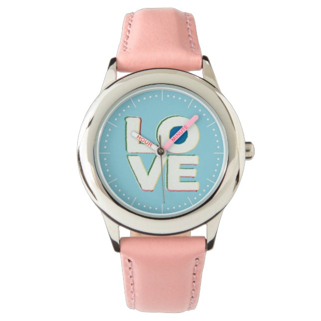 LOVE -  ARMBANDUHR (Vorderseite)