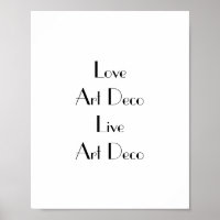 Love Art Déco Typographie