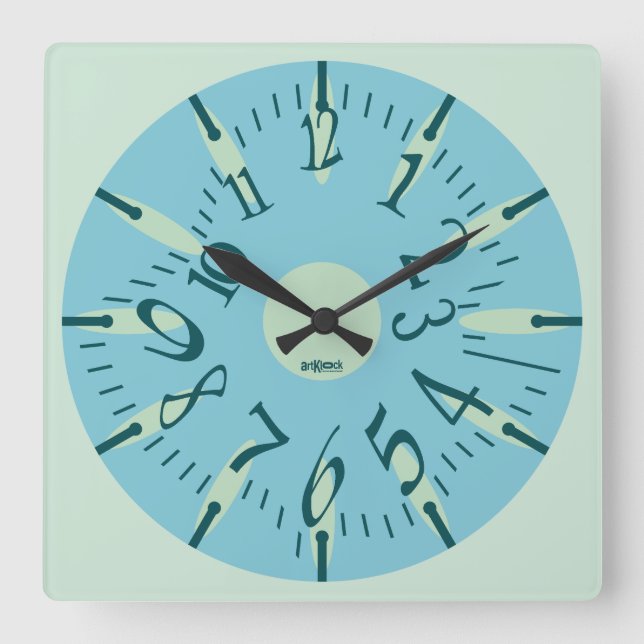 LOVE ART KLOCK DEFORMED DAKILIANO BY MASANSER QUADRATISCHE WANDUHR (Vorderseite)