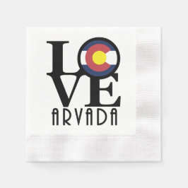 LOVE Arvada Colorado Serviette