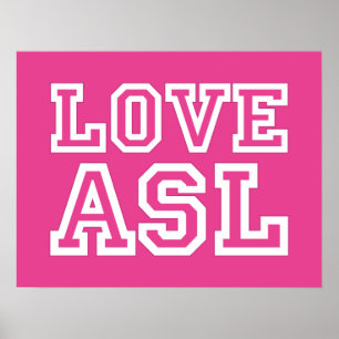 Love ASL. une affiche pour votre classe