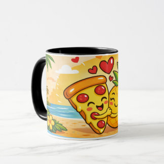 Love at First Slice - Pizza Meets Pineapple Tasse