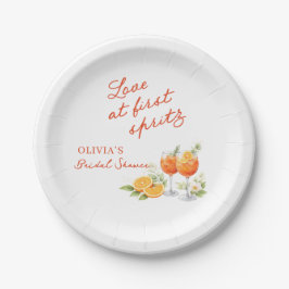 Love At First Spritz Bridal Shower Pappteller