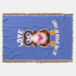 Love at the Speed of Light Penguin Gift Decke