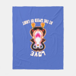 Love at the Speed of Light Penguin Gift Fleecedecke