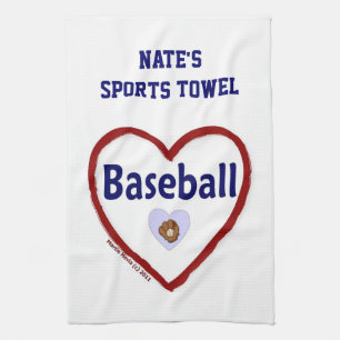 Love Baseball - Serviette de sport (Personnaliser)