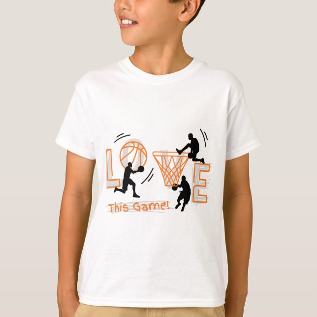 Love Basketball Boys T-shirt blanc (Devant)