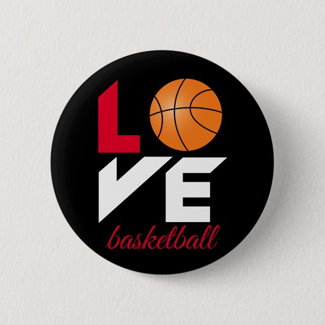 Love basketball button (Vorderseite)