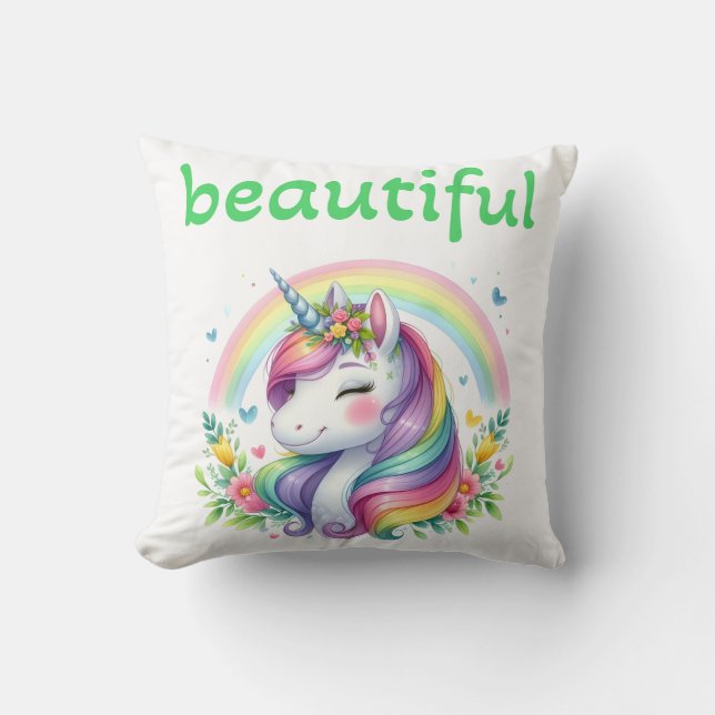 Love Beautiful-Kissen Kissen (Vorderseite)