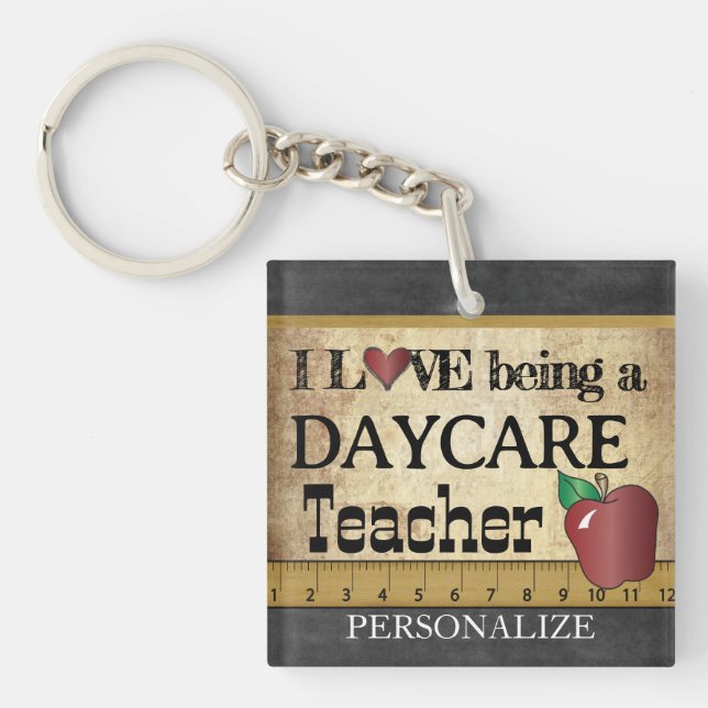 Love Being a Daycare Teacher 2 Schlüsselanhänger (Vorderseite)