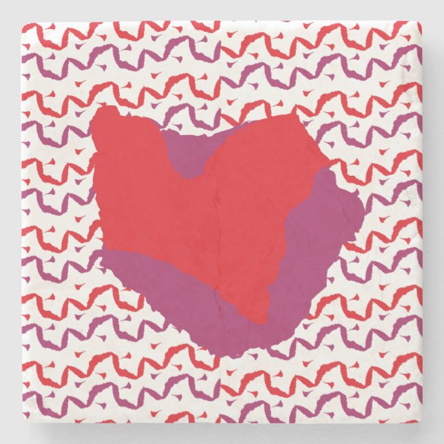 Love.Big heart/Corazon Grande love by Masanser pix Steinuntersetzer (Vorderseite)