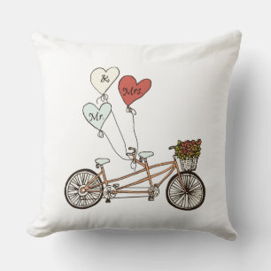 Love bike Mr & Mrs coussin