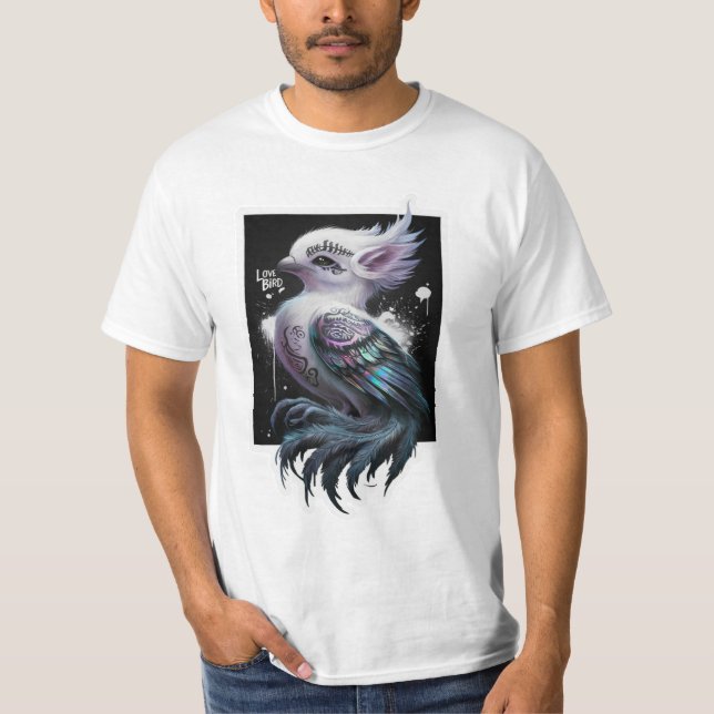 Love Bird, Art Design T-Shirt (Vorderseite)