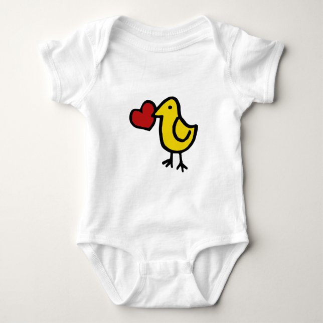 Love Bird Baby Strampler (Vorderseite)