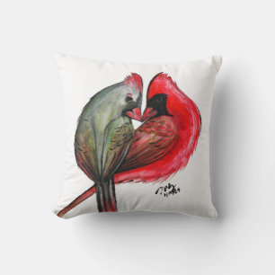 Love Bird Kardinal Throw Kissen