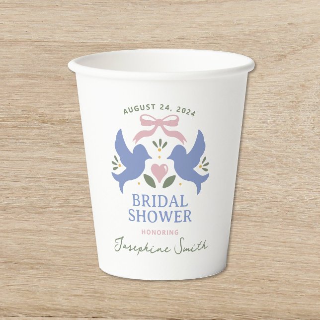 Love Birds Brautparty Pappbecher (Von Creator hochgeladen)