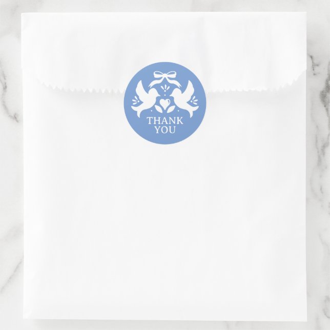 Love Birds Brautparty Runder Aufkleber (Tasche)