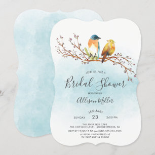 Love Birds Couple Bridal Dusche Einladung