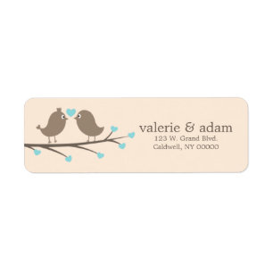 Love Birds Custom Address Labels
