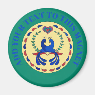 Love Birds Hex Sign Dutch Magnet