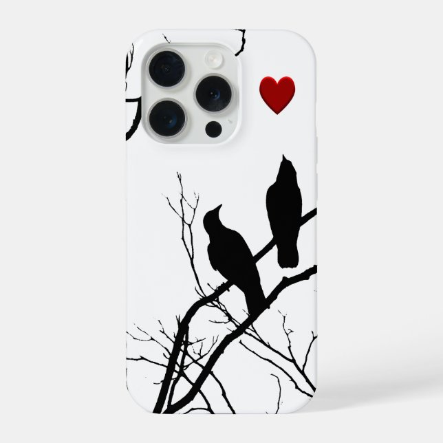 Love Birds Iphone Case iPhone 15 Pro Hülle (Rückseite)