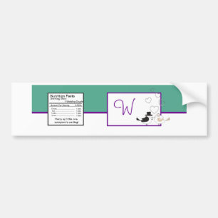 Love Birds Lila/Lavendel Wedding Flasche Label Autoaufkleber