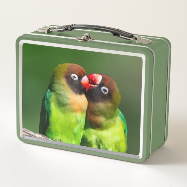 Love birds metall brotdose (Vorderseite)