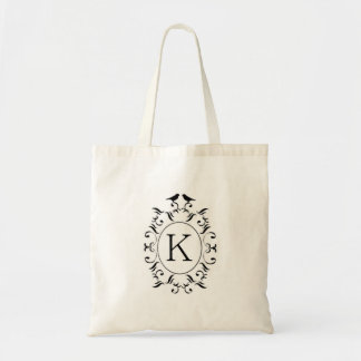 Love Birds Monogram K Tasche