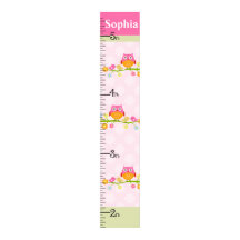 Love Birds & Owl Branch Growth Chart Behielt auf 8