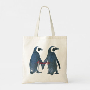 Love Birds Penguin Couple Thunder_Cove Tragetasche