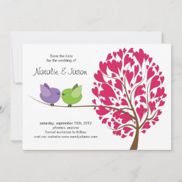 Love Birds Save the Date Karte