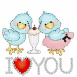 Love Birds Skulptur Freistehende Fotoskulptur<br><div class="desc">Entwurf von Cheryl Seslar unter www.digiwebstudio.com</div>