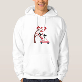 Love Birds & Valentine Floral Truck Hoodie