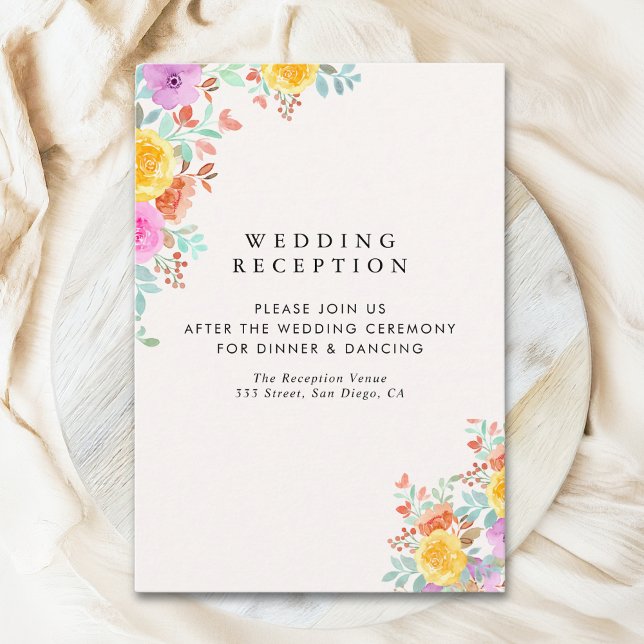 Love Blossoms in Spring Wedding Begleitkarte (Von Creator hochgeladen)