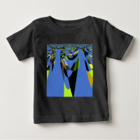 Love Blue African Tribal Motif Design Art Print