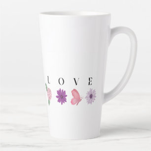LOVE Blumen-Schmetterlings-Tasse – Romantisches Ge Milchtasse