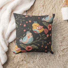Love Boho Birds Blumenmuster Kissen