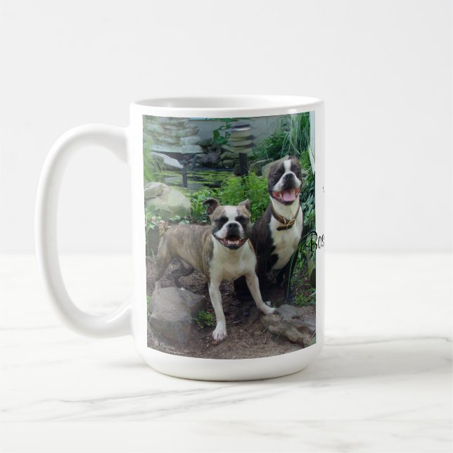 Love Boston Terriers, Mug (Gauche)