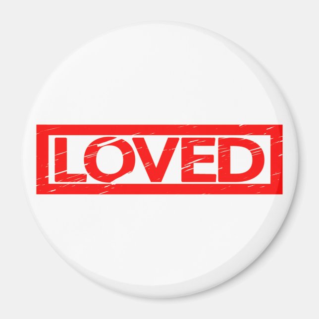 Love Briefmarke Magnet (Vorne)