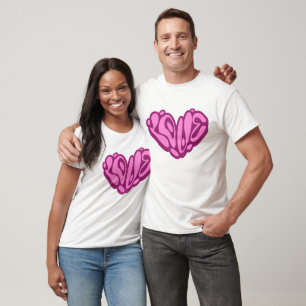Love Bubble Rosa Herz T-Shirt