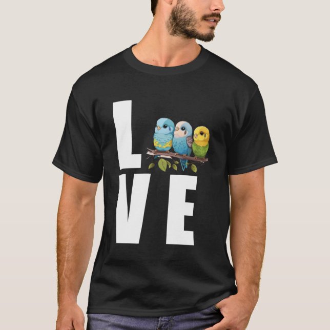 Love Budgie Mom Budgerigar Parakeet Bird Pullover (Devant)