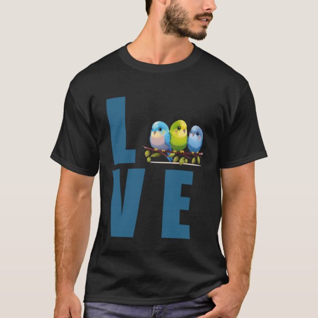Love Budgie Mom Budgerigar Parakeet Bird Pullover (Devant)