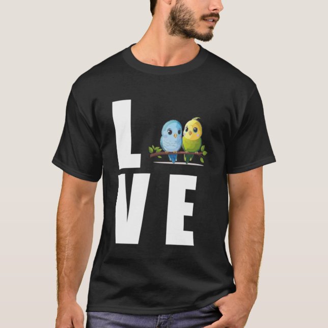 Love Budgie Mom Budgerigar Parakeet Bird Pullover (Devant)